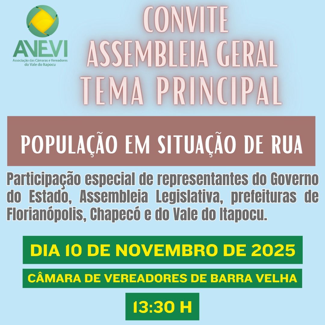 Avevi vai promover o maior debate sobre população em situação de rua no Vale do Itapocu